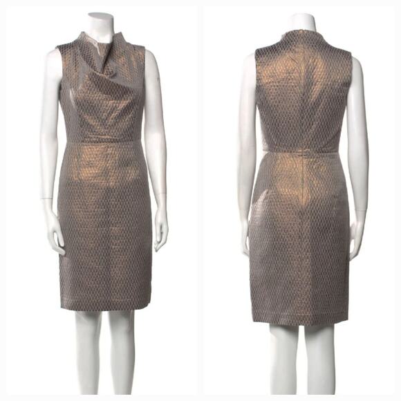 PORTS 1961 METALLIC SHEATH DRESS, SIZE 10 - Picture 1 of 7